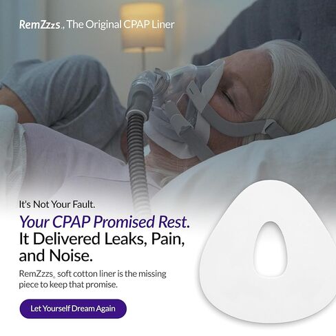 RemZzzs Full Face Cpap Mask Liners (K2-FM) - Reduce Noisy Air Leaks and Painful Blisters - Cpap Supplies and Accessories - Compatible with Resmed Respironics DeVilbiss in Kuwait