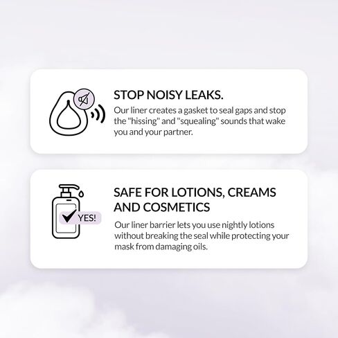 RemZzzs Full Face Cpap Mask Liners (K2-FM) - Reduce Noisy Air Leaks and Painful Blisters - Cpap Supplies and Accessories - Compatible with Resmed Respironics DeVilbiss in Kuwait