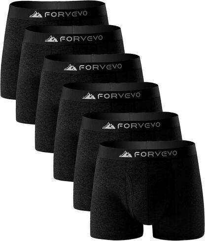 6 Pack Mens Merino Wool Underwear, Breathable Wool Boxer Briefs, Comfortable Soft Moisture Wicking Boxers Shorts in Saudi Arabia
