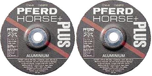 Pferd 61301 4-1/2" x 1/4" Grinding Wheel, 7/8" AH A 24 N SG for Aluminum - Type 27 in Saudi Arabia