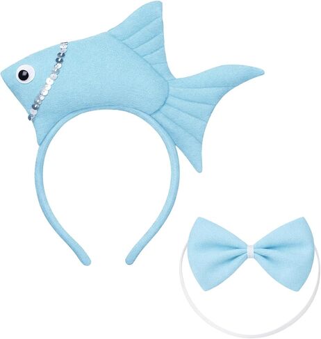 Goldfish Cosplay Costume Accessories – Including Fish Headband with Bow Tie for World Book Day Birthday Party Dress Up in Saudi Arabia