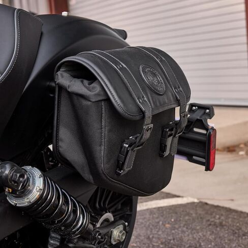 Indian Motorcycle Left-Hand Bobber Saddlebag, for Specific Models, Black Polyester, Mounting Hardware and Reflector - Part 2890283-VBA in Saudi Arabia