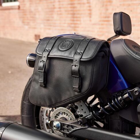 Indian Motorcycle Left-Hand Bobber Saddlebag, for Specific Models, Black Polyester, Mounting Hardware and Reflector - Part 2890283-VBA in Saudi Arabia
