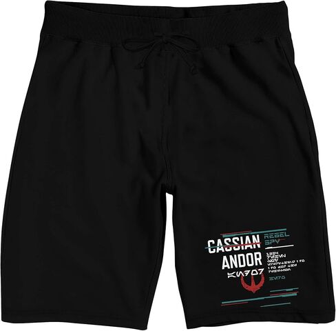 Star Wars: Andor Rebel Spy Men's Black Sleep Pajama Shorts in Saudi Arabia