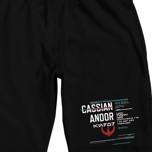 Star Wars: Andor Rebel Spy Men's Black Sleep Pajama Shorts in Saudi Arabia