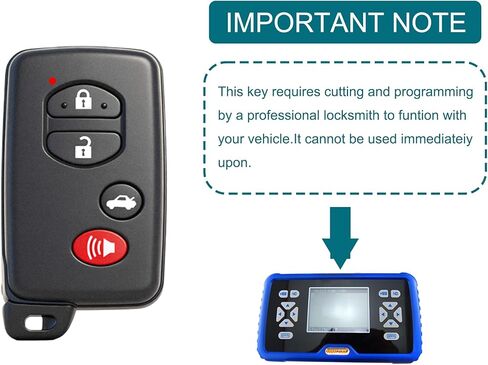 Smart Key Fob for Toyota 86, FengRKey Remote Control Key Fob Compatible with Toyota 86 2017-2019 HYQ14ACX 271451-5290 SU003-07424 in Kuwait