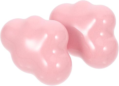 Cloud Shape Ceramic Cabinet Knobs for ’ Bedroom Wardrobe and Drawer Pulls, Light Pink Ceramic Door Handles, 2pcs Set for Nursery and ’s Home Décor in Saudi Arabia