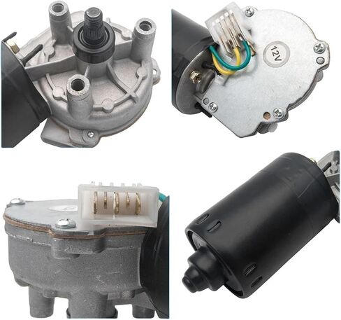 WIPER MOTOR FRONT WINDSCREEN Compatible with AUDI SEAT SKODA VW GOLF MK4 1C0955119 5 PIN in Kuwait