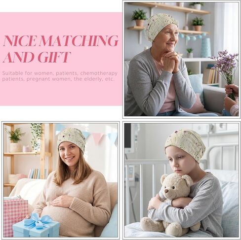 Chemo Cap Slouchy Beanie Cancer Headwear Hats Stretch Soft for Men Women Girls Aesthetic Cute in Saudi Arabia