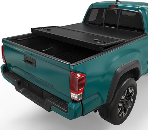 Soft Roll Up Truck Bed Tonneau Cover Fit for Toyota Tacoma 2016-2023 with Deck Rail System, with 5 ft Bed Excl. Trail Edition in Saudi Arabia