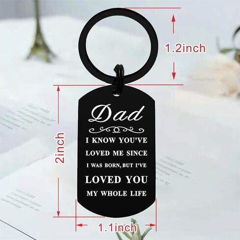 Jzxwan Dad Gifts Keychain - Happy Birthday Dad Gifts for Men, Drive Safe I Love You Daddy Keychain, Thank You Daddy Key Chain from Daughter Son in Saudi Arabia