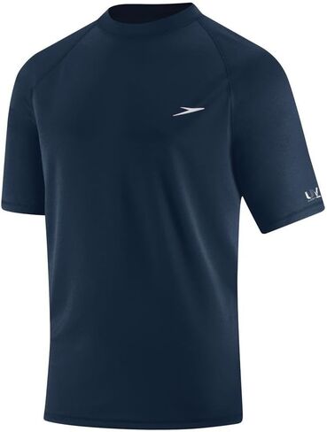 Speedo Men's Uv Swim Shirt Short-Sleeve Loose Fit Easy Tee in Saudi Arabia