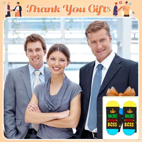 أفكار هدايا جوارب HAPPYPOP Boss - أفضل أفكار هدايا له ولها في يوم الرئيس مع البطاقة in Kuwait