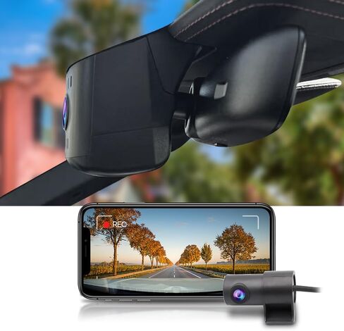 Fitcamx 4K Dash Cam for 2025-2026 Porsche 911 & 911 GT3 RS & Turbo S (992.5) Cabriolet Coupe, OEM Factory Look, UHD 2160P Video, WiFi & APP, Loop Recording, Parking Mode, Easy to Install, 64GB Card in Saudi Arabia