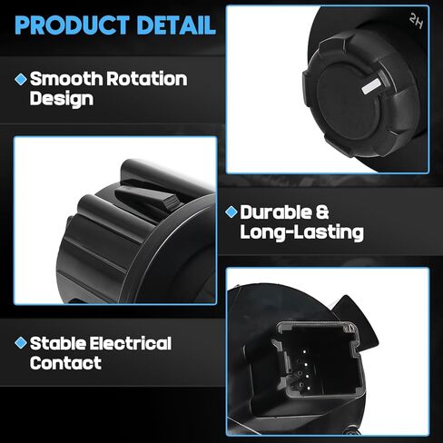 CL3Z-14B166-DA 4WD 2-Speed ​​4x4 مقبض مفتاح التحكم في علبة النقل لسيارة Ford F-150 2012-2014، Expedition 2015-2017، محدد وضع القيادة الدوارة باللون الأسود in Kuwait