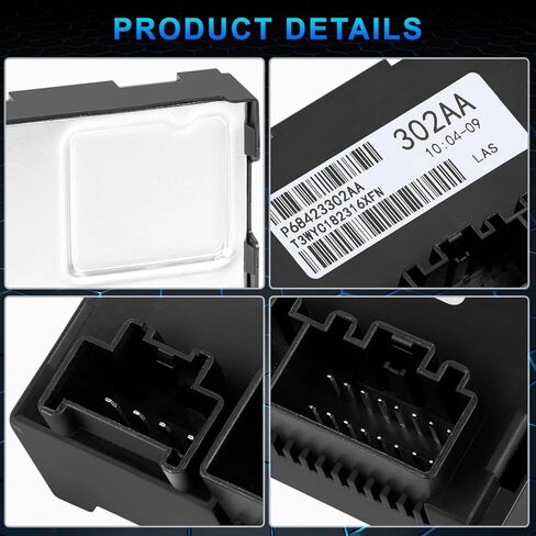 وحدة التحكم في علبة النقل متوافقة مع 2019-2020 Jeep Grand Cherokee Dodge Durango، ناقل حركة أوتوماتيكي 8 سرعات، يستبدل OE# 68423302AA P68423302AA in Kuwait