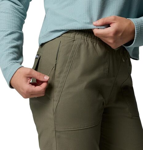 Columbia Women's ROC Ripstop Jogger, Stone Green, Small in Saudi Arabia