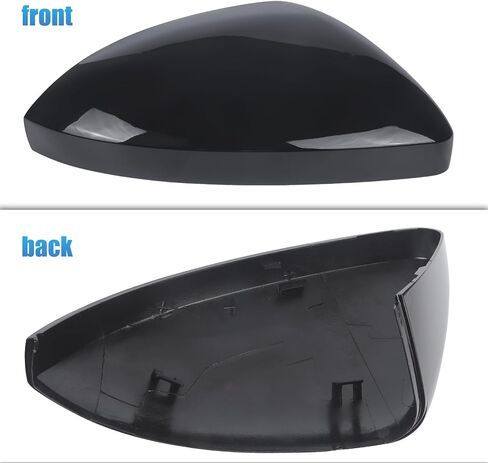 DERI Passenger Side Mirror Cap Compatible with Volkswagen Jetta 2019 2020 2021 2022 2023 2024 2025, Right Side Mirror Cover fit for VW Jetta US Version Without Turn Signals, Glossy Black in Saudi Arabia