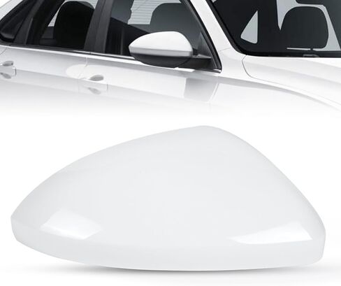 DERI Passenger Side Mirror Cap Compatible with Volkswagen Jetta 2019 2020 2021 2022 2023 2024 2025, Right Side Mirror Cover fit for VW Jetta US Version Without Turn Signals, Glossy Black in Saudi Arabia