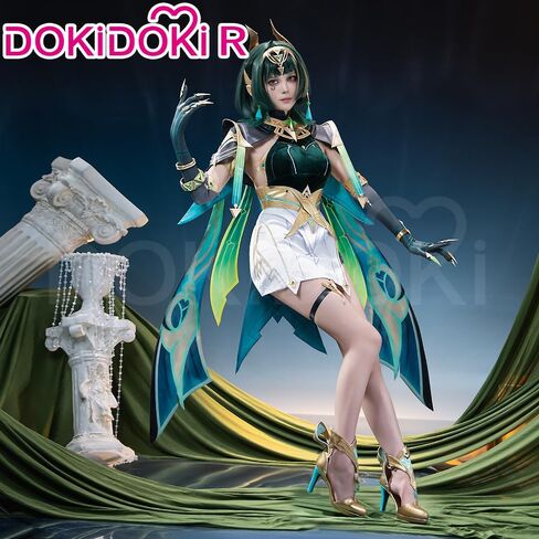 KIRA KIRA Genshin Nafer Cosplay Costume Doki-R Game Genshin Nafer Cosplay Halloween Costume Song of the Welkin Moon in Saudi Arabia