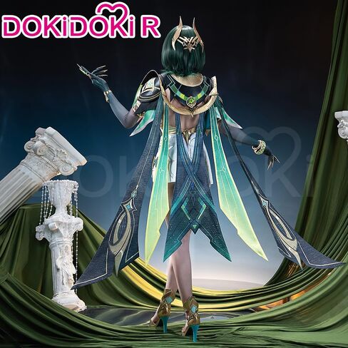 KIRA KIRA Genshin Nafer Cosplay Costume Doki-R Game Genshin Nafer Cosplay Halloween Costume Song of the Welkin Moon in Saudi Arabia