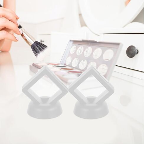 Cabilock Floating Jewelry Display Box Set 20pcs Small 3d Floating Case with Bases 5x5cm White Mini Organizer for Rings Necklaces Storage and Home Decor in Saudi Arabia