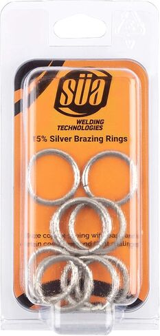 SÜA - 15% Silver Brazing Joint Solder Ring for 3/4'' O.D. Tubes - (10-PACK) in Saudi Arabia