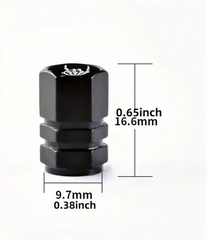 4 Pcs Car Tire Valve Stem Caps, Aluminum Alloy Universal Dust Covers Tire Air Cap for Car, SUV, Bike, Motorcycle in Saudi Arabia
