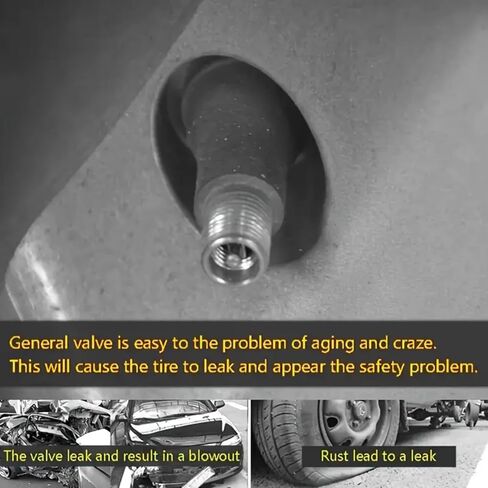 4 Pcs Car Tire Valve Stem Caps, Aluminum Alloy Universal Dust Covers Tire Air Cap for Car, SUV, Bike, Motorcycle in Saudi Arabia