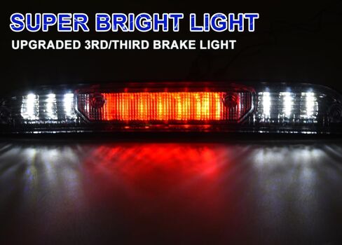 PIT66 LED 3rd Brake Light, Compatible with 15-20 Ford F150 Rear High Mount Stop Parking Light Lamp Cargo Light Assembly Clear Lens Black Housing in Saudi Arabia