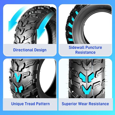 TRIBLE SIX ATV UTV Tires 22x7-11 Front & 22x10-9 Rear,All Terrain Mud Tires 22x7x11 & 22x10x9,4PR Tubeless,Directional Tread,Set of 4 in Saudi Arabia