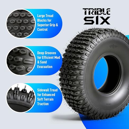 TRIBLE SIX Set of 2 20x7-8 ATV/UTV Tires,20x7x8 All-Terrain Mud & Trail Tires,4-Ply Rated,Tubeless in Saudi Arabia