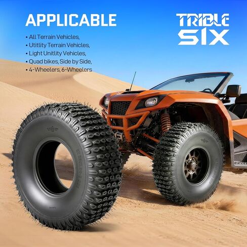 TRIBLE SIX Set of 2 20x7-8 ATV/UTV Tires,20x7x8 All-Terrain Mud & Trail Tires,4-Ply Rated,Tubeless in Saudi Arabia