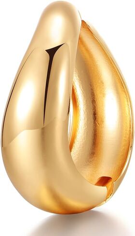KISS WIFE Chunky Gold Bangle Bracelets for Women, Dainty 14k Gold Plated Big Bangles, Trendy Cuff Bracelet Fashion Jewelry Gifts in Saudi Arabia