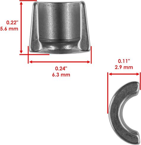 Caltric 2x Exhaust Valve Kit Compatible with Yamaha YZ250F YZ 250F 2002 2003 2004 2005 2006 2007 2008-2013 in Saudi Arabia