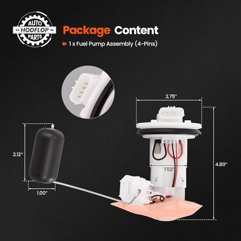 16700-K26-B01 Fuel Pump Assembly Compatible with Honda MSX125 2016-2018 2020, GROM125 2017-2020, MSX-125 GROM-125 Replace# 16700K26B01 in Kuwait
