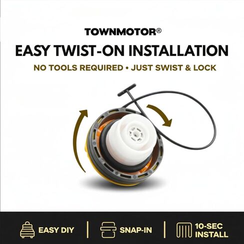 غطاء الوقود GT347 20962524 - غطاء غاز بديل لسيارة Chevy Silverado 1500/2500/3500 HD، Avalanche، Tahoe، Suburban؛ جي إم سي سييرا/يوكون XL؛ كاديلاك إسكاليد/ESV/EXT (2012-2014) - OEM Fit in Kuwait