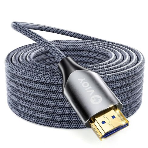 VIOY HDMI Cable 2.1 20 FT, 8K@60HZ 4K 120HZ HDMI Cord, (HDCP 2.2&2.3, Dynamic HDR) 480Gbps Ultra High Speed HDMI eARC Cable for Soundbar, TV, PS5/PS4, Monitor, Xbox, Projector in Kuwait
