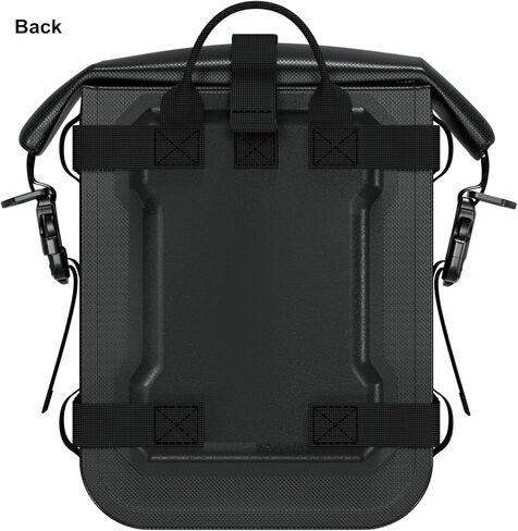 Kewig Full Waterproof Motorcycle Bag for Front Bumper Side Frame Crash Bar, 5.5L TPU Motorcycle Riding Tools Accessories Luggage Bag with Rigid Support & Quick Release Shoulder Strap, Black, 1PC in Saudi Arabia