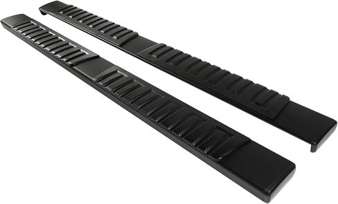 لوحات تشغيل مقاس 6.4 بوصة متوافقة مع 2009-2014 لسيارة Ford for F150 Super Crew Cab (4 أبواب بالحجم الكامل)، وقضبان خطوات جانبية مثبتة بمسامير، ومغطاة بالمسحوق وشريط Nerf عالي اللمعان (أسود) in Kuwait