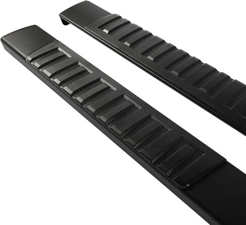 لوحات تشغيل مقاس 6.4 بوصة متوافقة مع 2009-2014 لسيارة Ford for F150 Super Crew Cab (4 أبواب بالحجم الكامل)، وقضبان خطوات جانبية مثبتة بمسامير، ومغطاة بالمسحوق وشريط Nerf عالي اللمعان (أسود) in Kuwait