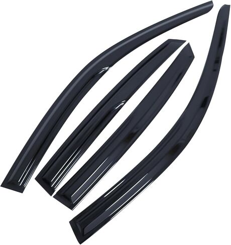 Window Vent Sun Visors Fit for Honda Civic Coupe Hatchback HB LX Sport Touring EX-L 2022 2023 2024 2025 2026,Tape-On Rain Guards Outside Mount Wind Visor Deflectors Black in Saudi Arabia