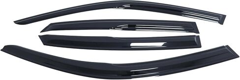 Window Vent Sun Visors Fit for Honda Civic Coupe Hatchback HB LX Sport Touring EX-L 2022 2023 2024 2025 2026,Tape-On Rain Guards Outside Mount Wind Visor Deflectors Black in Saudi Arabia