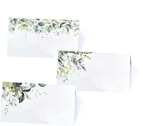 135 Pack place cards with Watercolor pattern Seating Place Cards for table setting table Weddings,Banquets,Dinner Parties,Name Cards(3 styles) in Kuwait