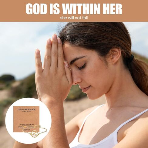 6 Pcs Mustard Seed Bracelet, Mustard Seed Gift, Golden Move Mountains Christian Bracelets for Women, Trendy Stuff for Catholic Christian Easter Christmas Birthday Graduation Gifts in Kuwait