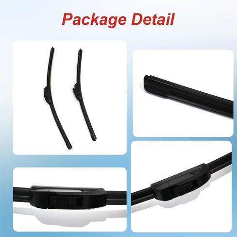 AUCERAMIC 20"+18" Windshield Wiper Blades Fit 1990-2001 for Toyota RAV4 Corolla Celica 1998-2000 for Honda Civic 2000-2007 for Ford Escape Hyundai Elantra in Saudi Arabia