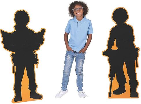 Construction VBS Silhouette Stand UPS - Party Decor - 2 Pieces in Saudi Arabia
