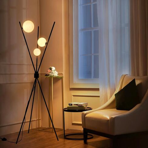Floor Lamps for Living Room - Tall Floor Lamp 3D Printed Standing Lamp Modern Bedroom Floor Lamp Large Moon Floor Lamp with Remote Tripod Floor Lamp for Living Room,Bedroom,Office in Saudi Arabia
