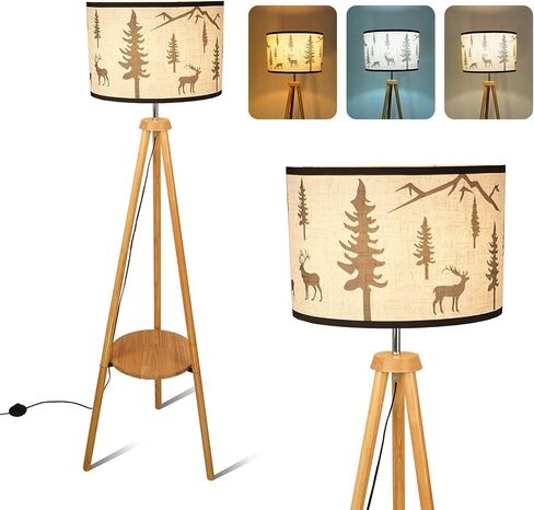 Floor Lamps for Living Room - Tall Floor Lamp 3D Printed Standing Lamp Modern Bedroom Floor Lamp Large Moon Floor Lamp with Remote Tripod Floor Lamp for Living Room,Bedroom,Office in Saudi Arabia