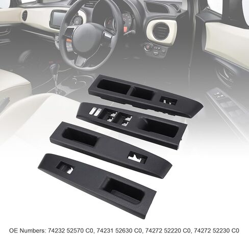 Fydun Front Armrest Upper Panel Window Switch Bezel Trim with Extra Storage for Vitz 2010-2014 Right Hand Drive in Kuwait